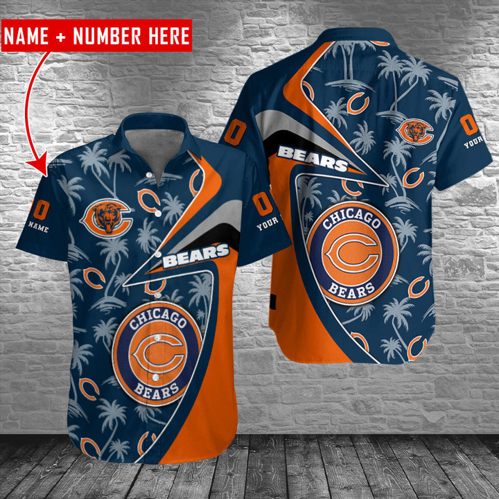 Chicago Bears Personalized Button Shirt BB709