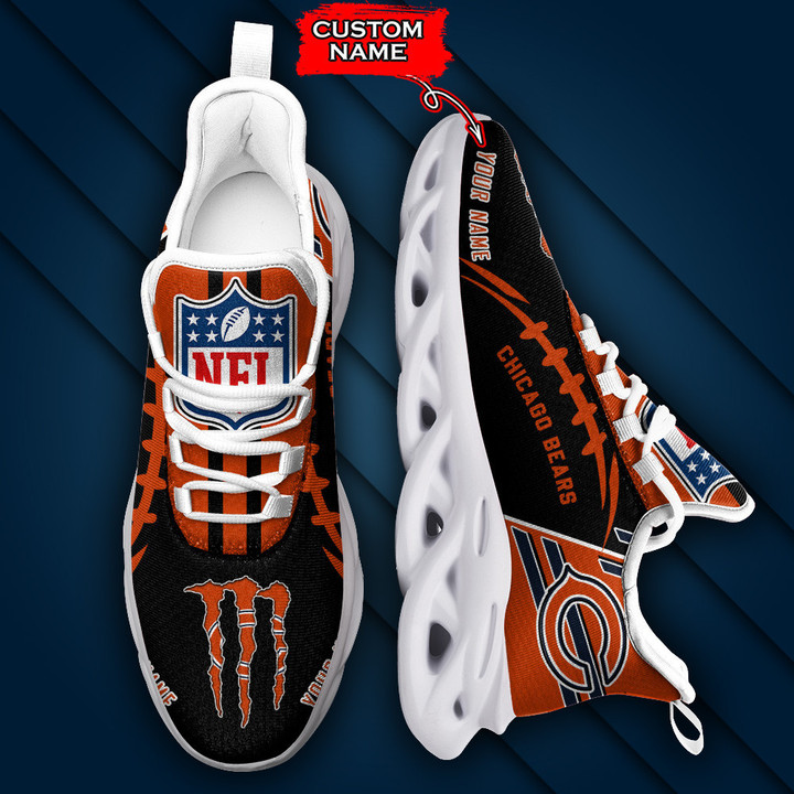 Chicago Bears Personalized Yezy Running Sneakers SPD724