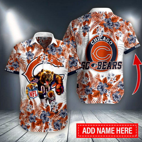 Chicago Bears Personalized Button Shirt BB989