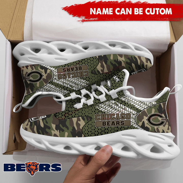Chicago Bears Personalized Yezy Running Sneakers SPD595