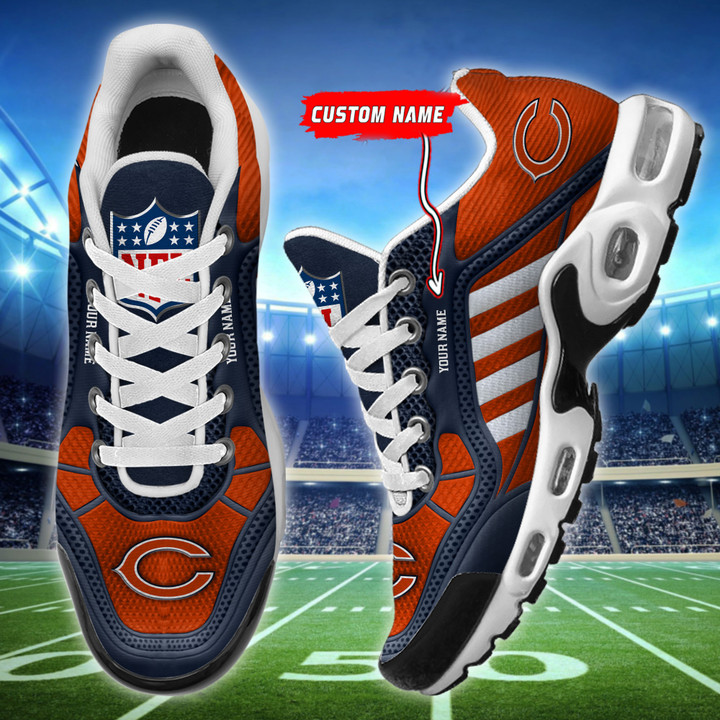 Chicago Bears Personalized Plus T-N Youth Sneakers BG140