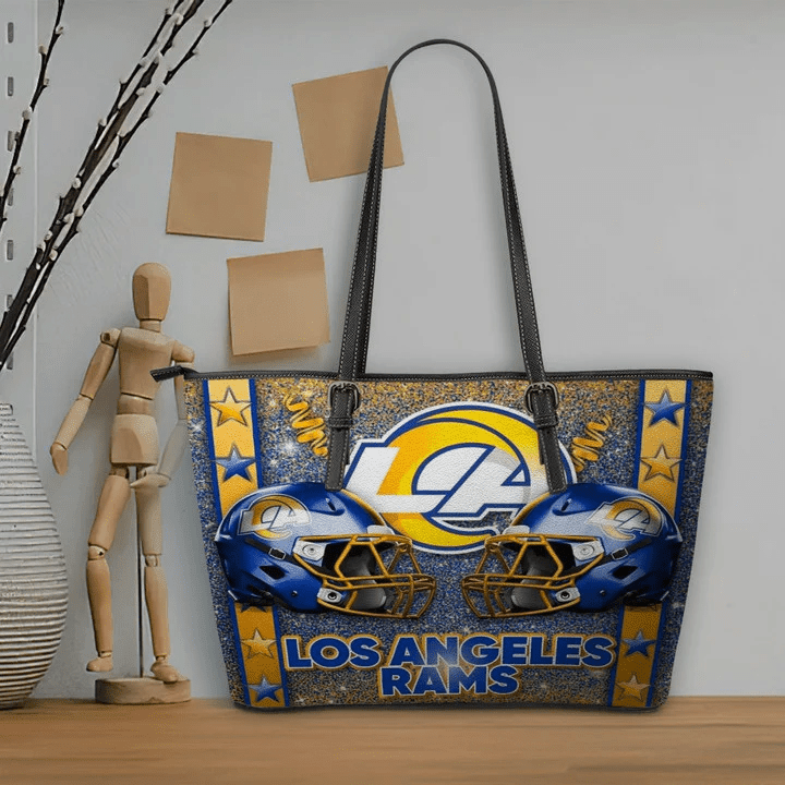 Los Angeles Rams Women Leather Tote Hand Bag BB66