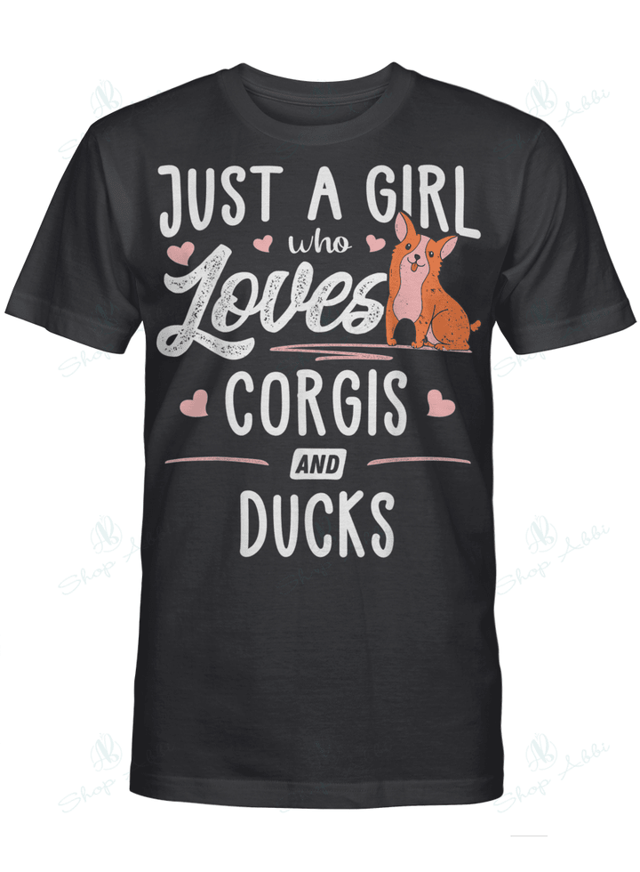 Just A Girl Loves Corgis And Ducks