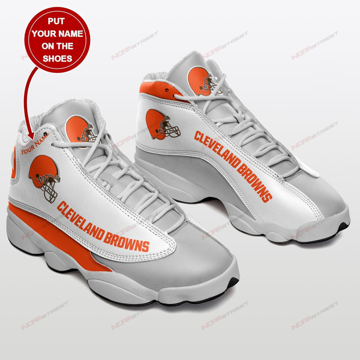 Cleveland Browns Personalized Air JD13 Sneakers 0130