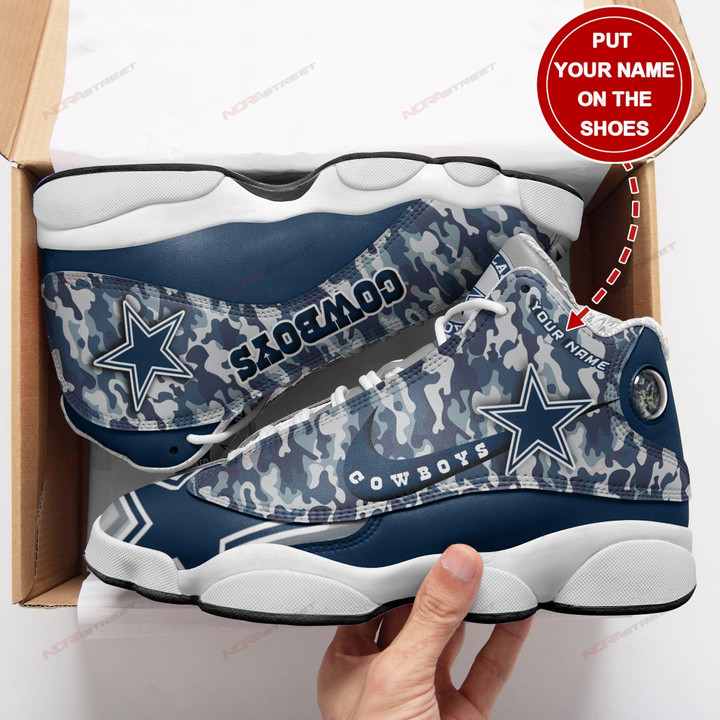 Dallas Cowboys Personalized Air JD13 Sneakers 240