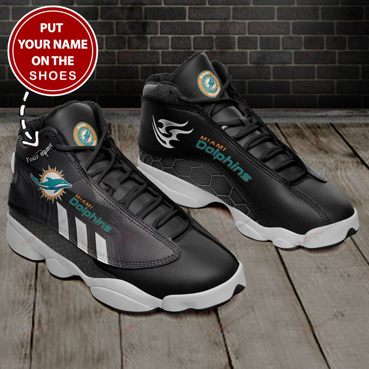 Miami Dolphins Personalized Air JD13 Sneakers 419