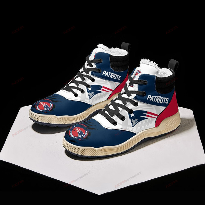 New England Patriots Winter High Top Fashion Sneaker 05