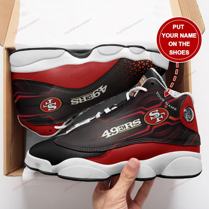 San Francisco 49ers Personalized Air JD13 Sneakers 650