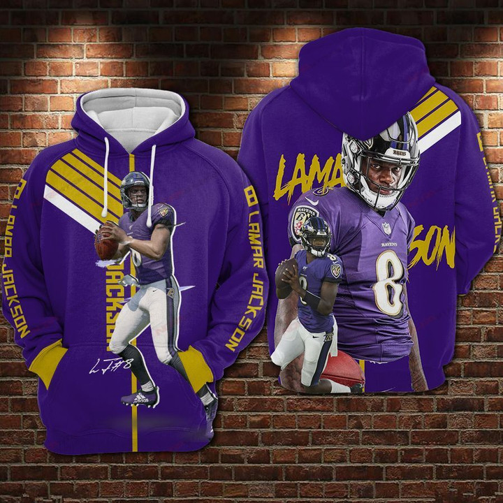 Lamar Jackson - Baltimore Ravens Limited Hoodie 714