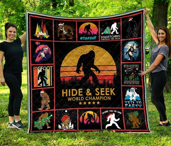 Bigfoot Hide & Seek Premium Quilt 015