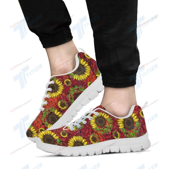 SunFlower Weed Sneakers Shoes Fashion White