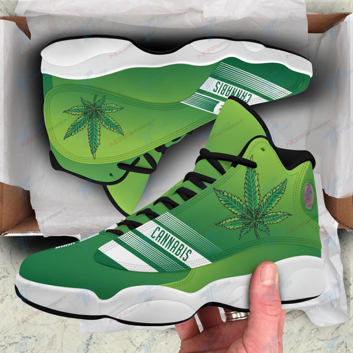 Green cannabis weed Air Jordan 13 Sneakers JD13 XIII Shoes