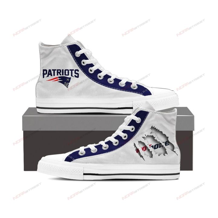New England Patriots High Top Shoes