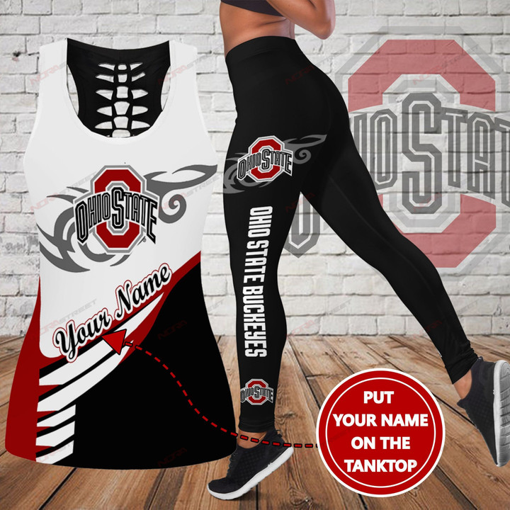 Ohio State Buckeyes Personalized Leggings/ Tank Top Limited 004