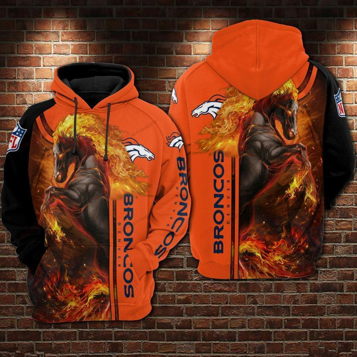 Denver Broncos Fire Hoodie