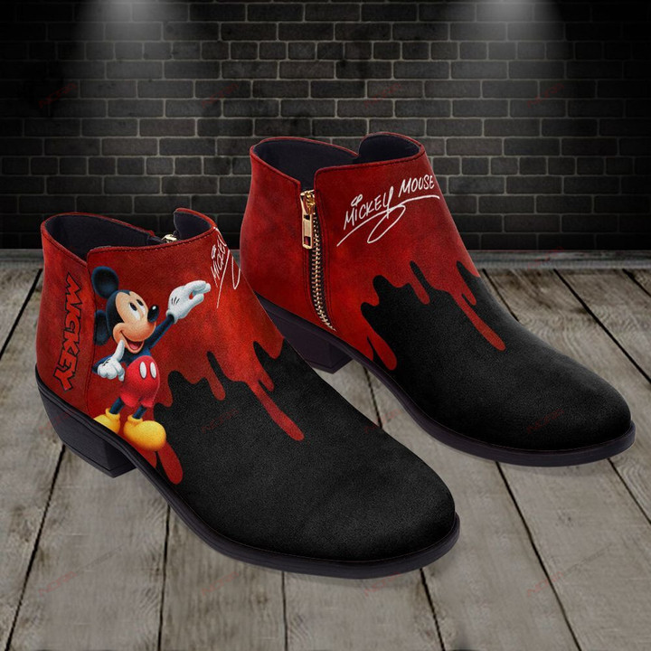 Mickey Fashion Zipper Boots 008
