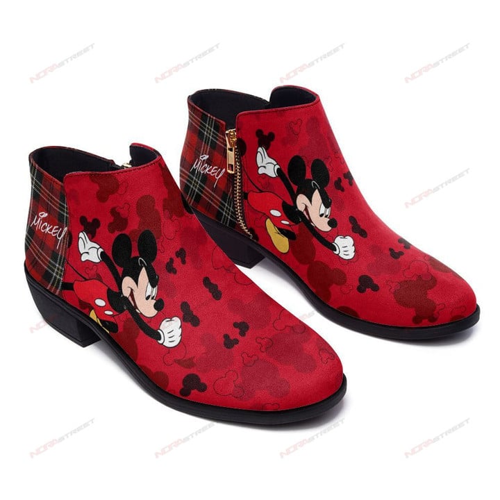 Mickey Fashion Zipper Boots 007