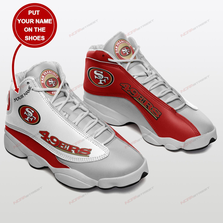 San Francisco 49ers Personalized Air JD13 Sneakers 019