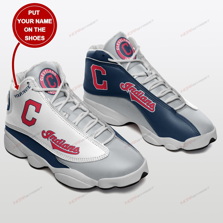 Cleveland Indians Personalized Air JD13 Sneakers 0132