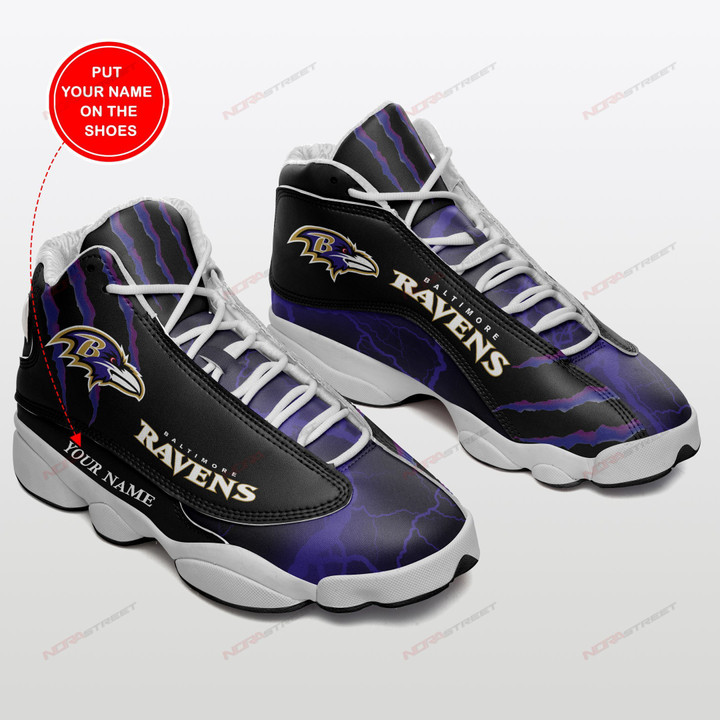 Baltimore Ravens Personalized Air JD13 Sneakers 189