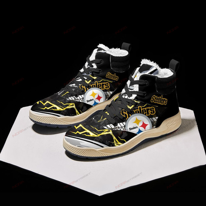 Pittsburgh Steelers Winter High Top Fashion Sneaker 11