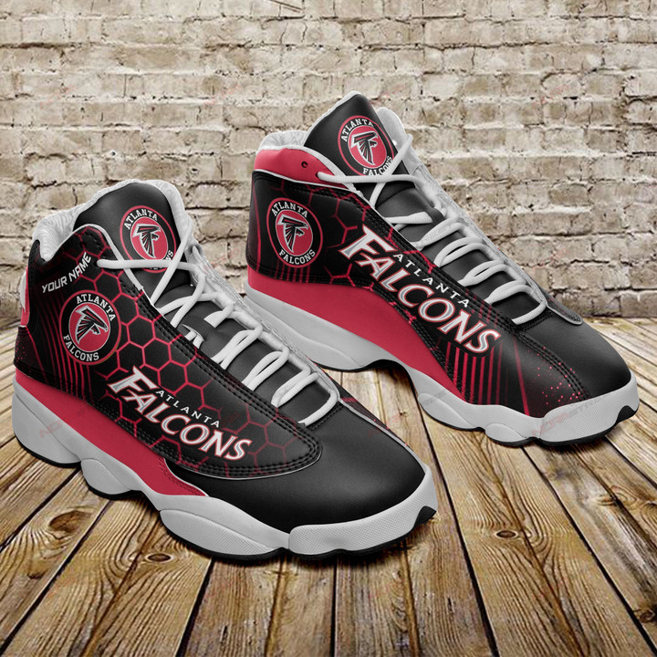 Atlanta Falcons Personalized Air JD13 Sneakers 498