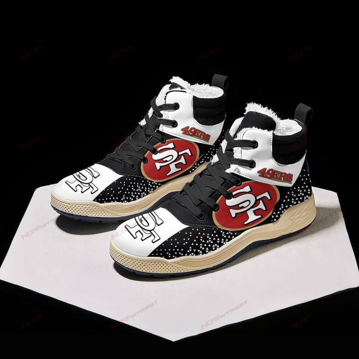 San Francisco 49ers Winter High Top Fashion Sneaker 49