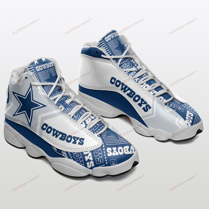 Dallas Cowboys Air JD13 Sneakers 596