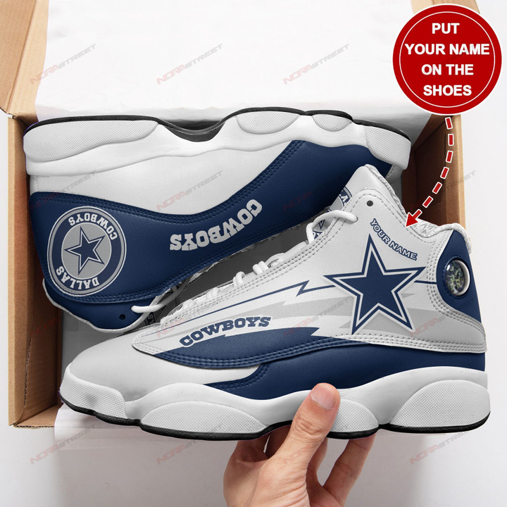 Dallas Cowboys Personalized Air JD13 Sneakers 552