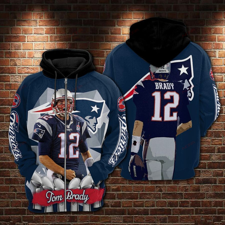 Tom Brady - New England Patriots Limited Hoodie 727