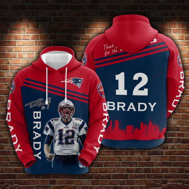 Tom Brady - New England Patriots Limited Hoodie 754