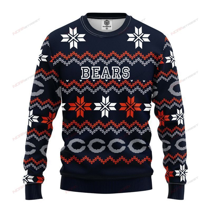 NFL Chicago Bears Limited Edition All Over Print Christmas Ugly Sweater Sweatshirt