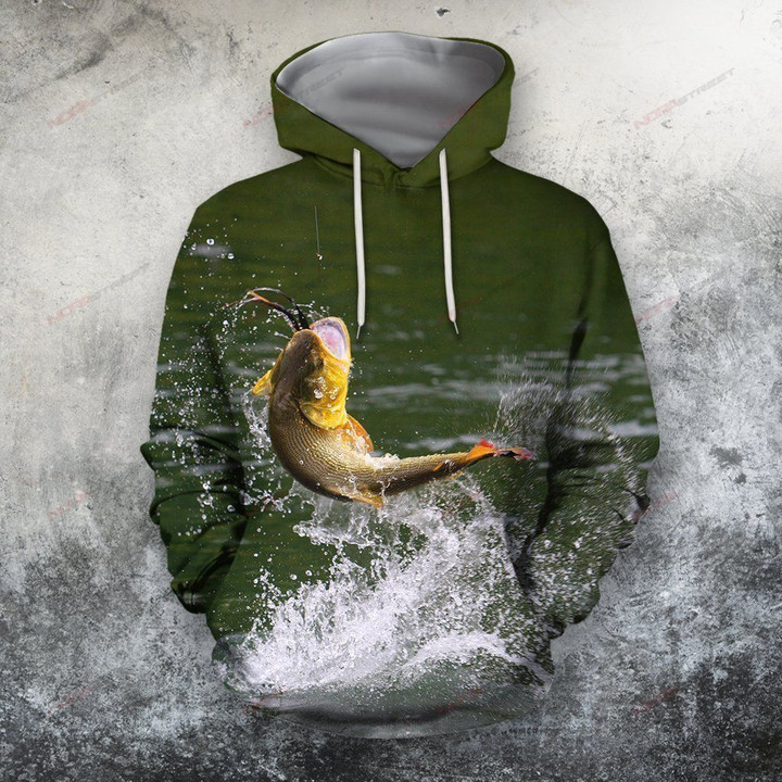 3D All Over Printing Fishing Hoodie