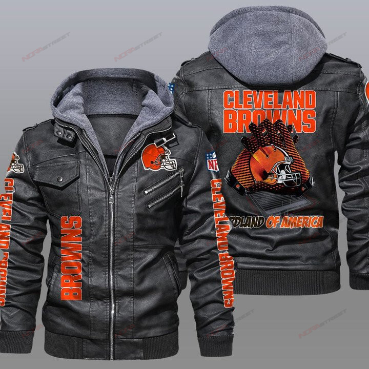 Cleveland Browns Leather Jacket 08