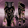 Country Girl Heart Pink Camo Legging and Hoodie Set