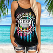 Jeep Girl My Top Comes Off Criss-cross Tanktop and Legging set