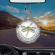Dragonfly Memorial My Mind Still Talks To You Flat Car Ornament (buy more for discount)