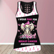 Elephant Pink Breast Cancer Awareness Legging and Hoodie Set