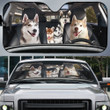 Husky Family Car Sunshade - TG0821QA