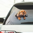 Dachshund Puppy Crack Car Decal Sticker - TG0821QA