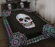 Hologram Skull Quilt Bed Set