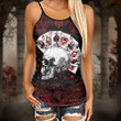 Skull Aces Of Anarchy Criss-cross Tanktop and Legging set (buy both for 10% discount)