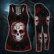 Red Skull Gothic Legging and Hoodie Set