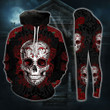 Red Skull Gothic Legging and Hoodie Set