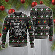 My Favorite Color Is Christmas Light Wool Sweater - TG1021DT