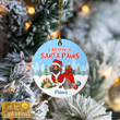 Santa Paws Round ornament - HN1121TA