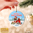 Santa Paws Round ornament - HN1121TA