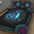 Blue Dragon Mandala Quilt Bed Set - TG1121TA