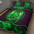 Green Dragon Galaxy Quilt Bed Set - TG1121TA