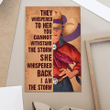 Cowgirl She Whispered Back  I Am  The Storm Poster - TT1121OS